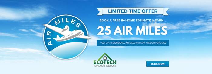 Earn air miles free